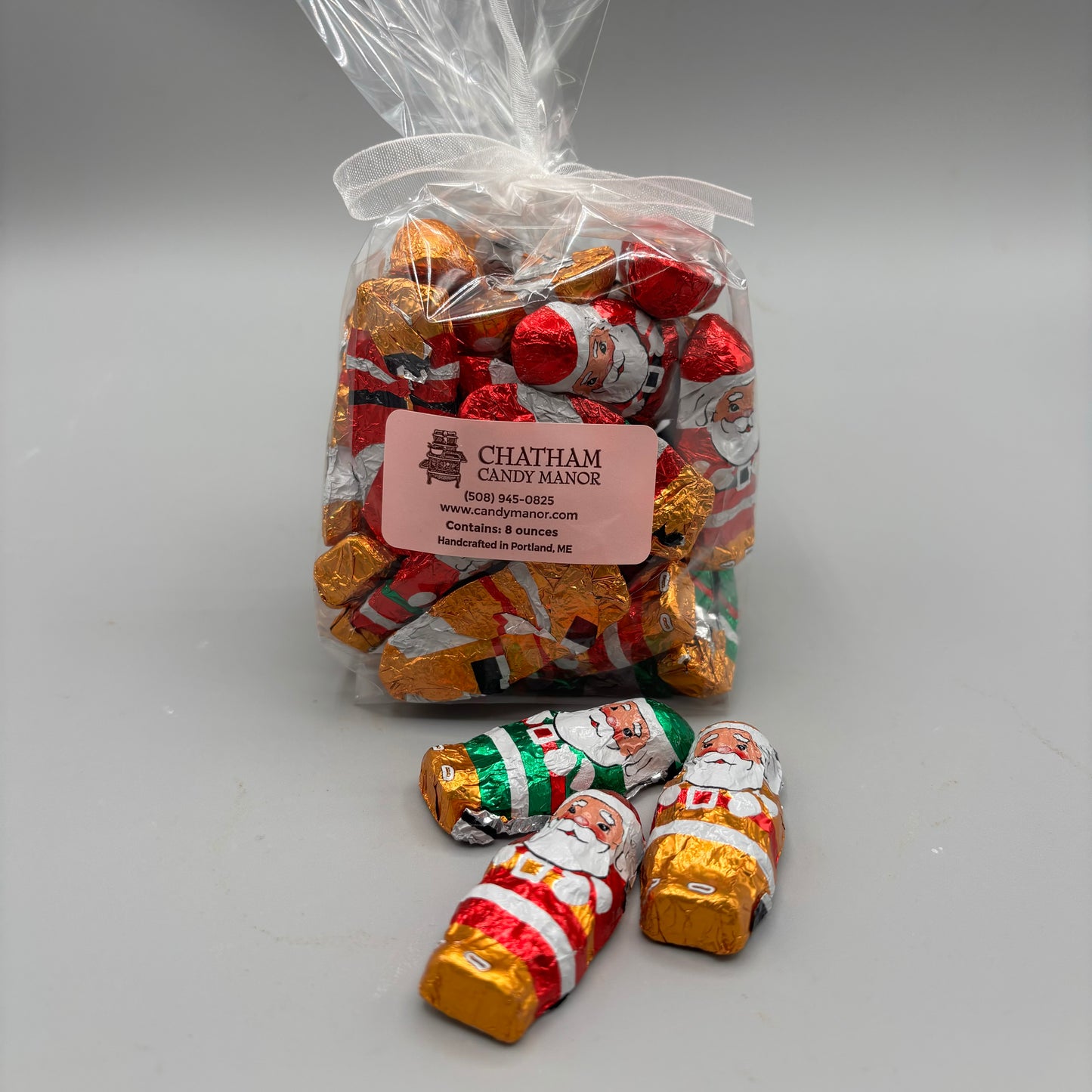 Foil Milk Chocolate Santas