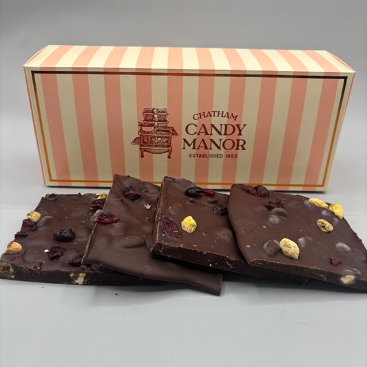Dark Chocolate Cranberry & Pistachio Bark (Dairy Free/Vegan)