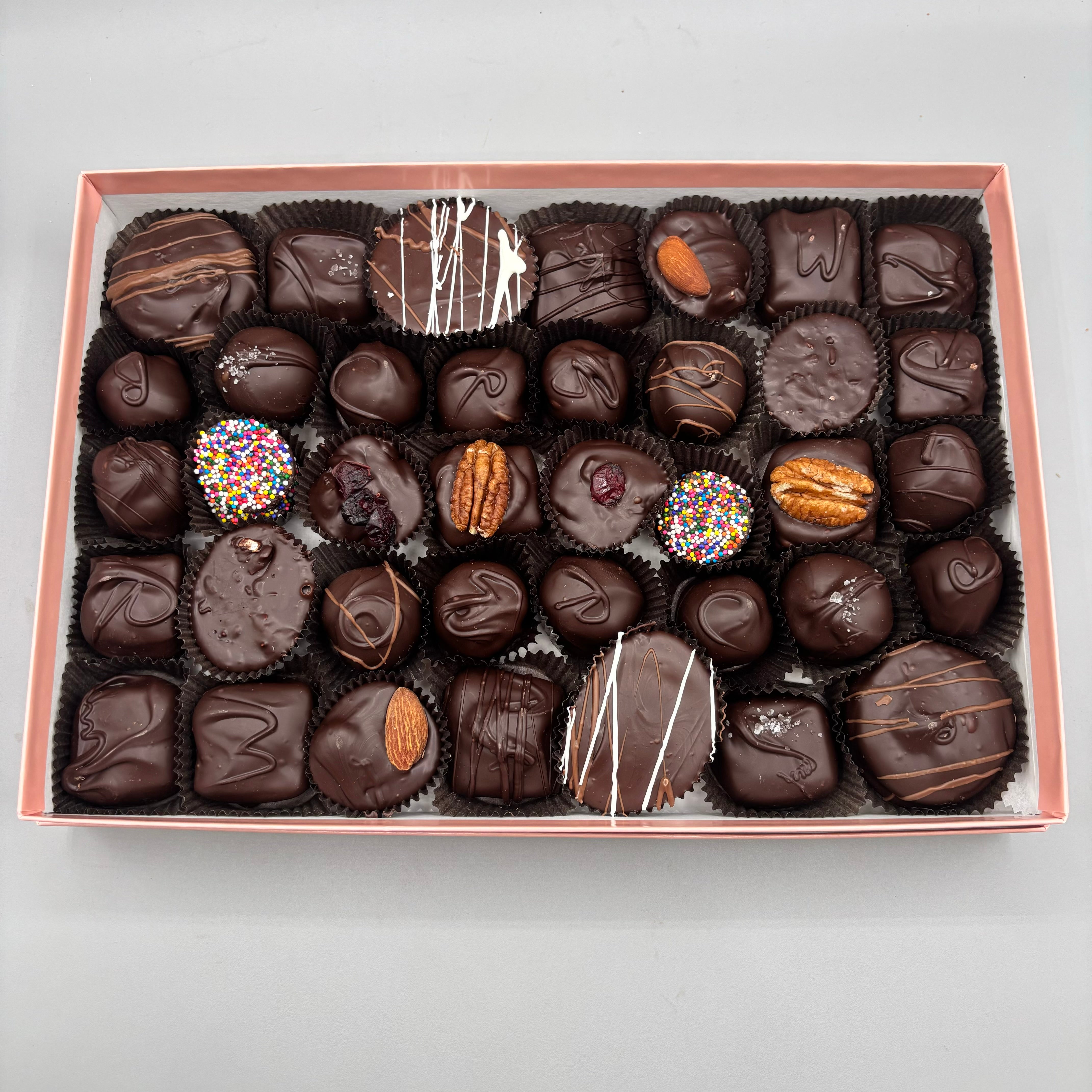 Two Pound Introductory Assortment - Dark Chocolate – Chatham Candy Manor