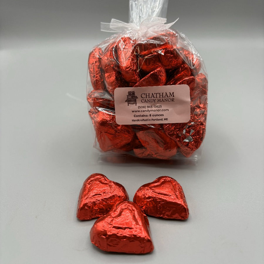 Foil Milk Chocolate Hearts