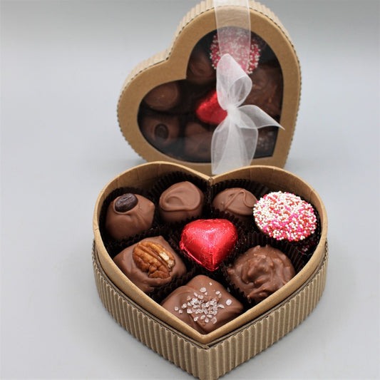 Milk Chocolates in a Heart Box